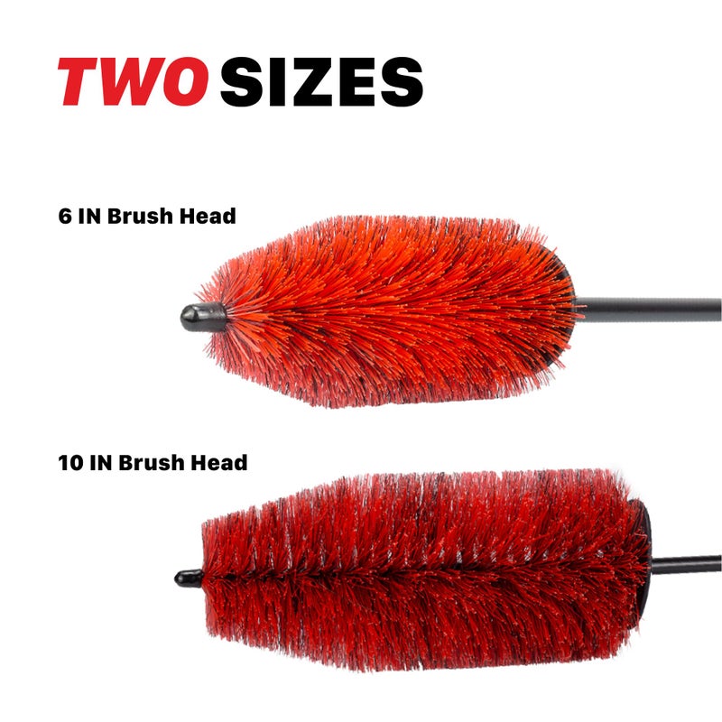 Maxshine 6â€ Universal Bristle Wheel & Rim Brush | Short PP Handle with Soft Durable Bristles | Quick, Safe & Cleaning Tool for Wheels, Rims, Exhausts & Engine Bays | Detailing for Cars, Trucks & SUVs - Image 3